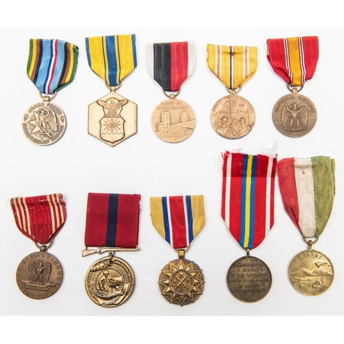 92 - USA: Commendation Air & Space medal; Armed Forces Expeditionary Services; Army of Occupation medal; ... 
