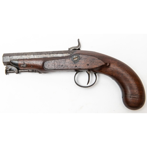 526 - A 30 bore percussion pistol, 9¼