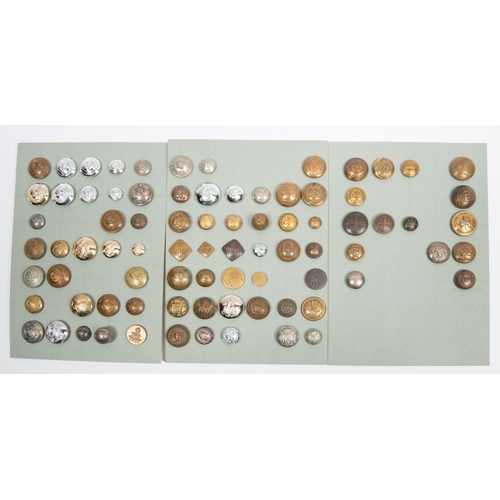 337 - 173 Yeomanry buttons, large and small, including Victorian IY, officer's silver plated and bronze, c... 