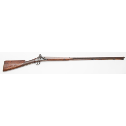 544 - A single barrelled 14 bore flintlock sporting gun by Ketland & Co, c 1790, 52