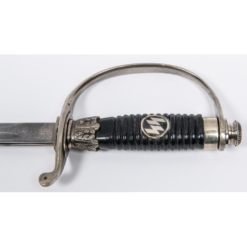 180 - A Third Reich SS officer's sword, blade 33