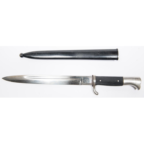 186 - A German parade bayonet, plated blade 10