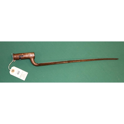 462 - A Brown Bess triangular socket bayonet, blade 13