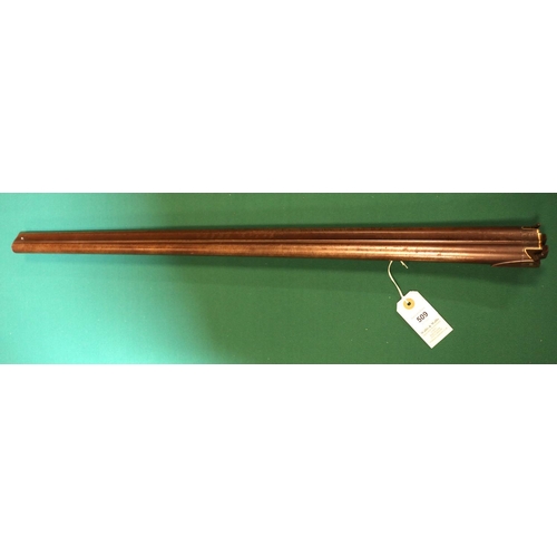 509 - A pair of good quality 14 bore barrels from a DB sporting gun c 1840, 29½