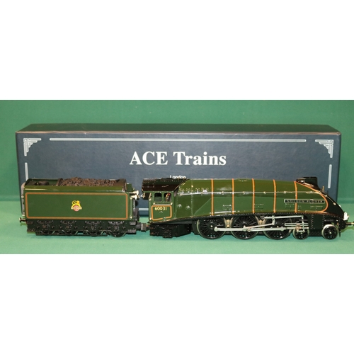 202 - ACE TRAINS (E4) O Gauge A4 Pacific Locomotive & Tender.  An electric Class A4 4-6-2 tender locomotiv... 