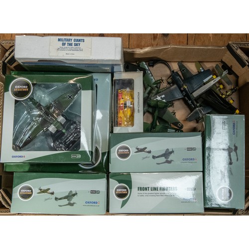 37 - 6 Boxed Oxford Aviation Front line fighters planes, To include, 1:72 scale Mosquito, Heinkel, Messer... 