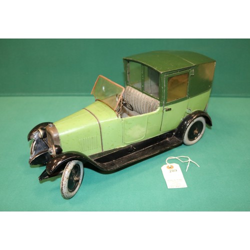 289 - Andre Citroen Coupe De Ville B14, tin-plate car. 40cm in length. These toys were produced by the Cit... 