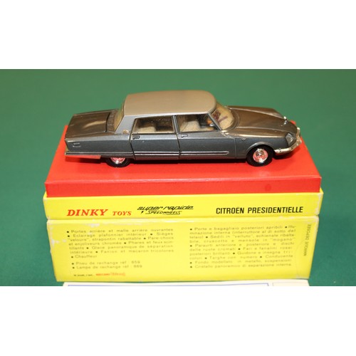 312 - French  Dinky  No.1726, 1435 Citroen Presidentielle in lift off lid picture box. Model is displayed ... 