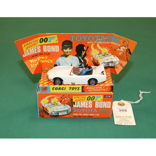 388 - Corgi Toys James Bond Toyota 2000GT (336). From the Film, 