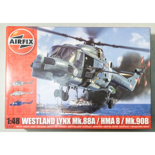 6 - 5x 1:48 scale Airfix  Helicopter model kits. 2x Westland Lynx Mk.88A/HMA/Mk.90B, 2x Helicopter Suppo... 