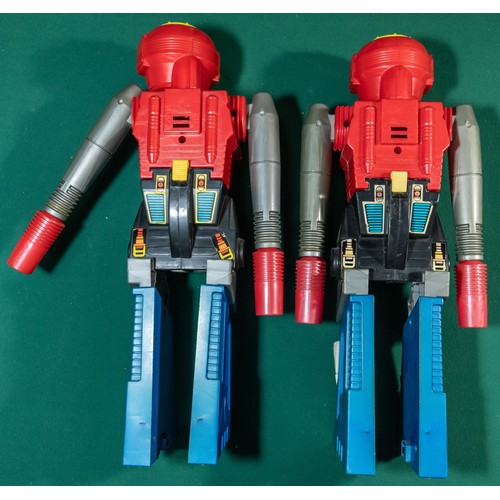 41 - 2x Vintage Gobots Super Rogun transforming toy. Transforms from a Robot to a Cap firing Rifle. Made ... 