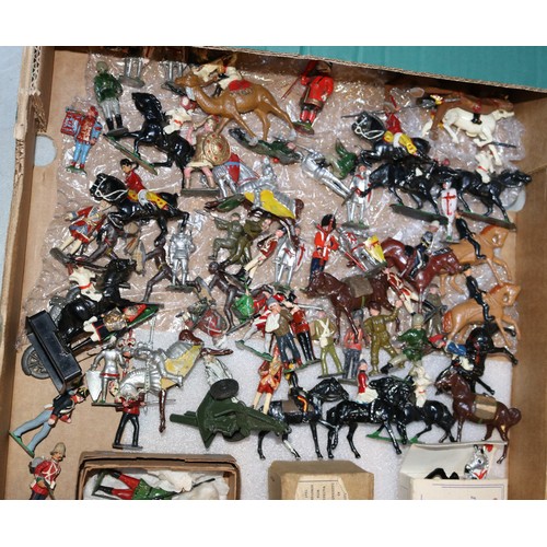 79 - Quantity of loose and boxed lead and metal figures by Various makers, To include an empty box for Zo... 