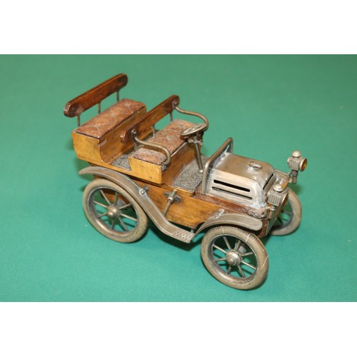 269 - A rare Earnst Plank German Desk Display car for holding Cigarettes and matches, possibly dating from... 