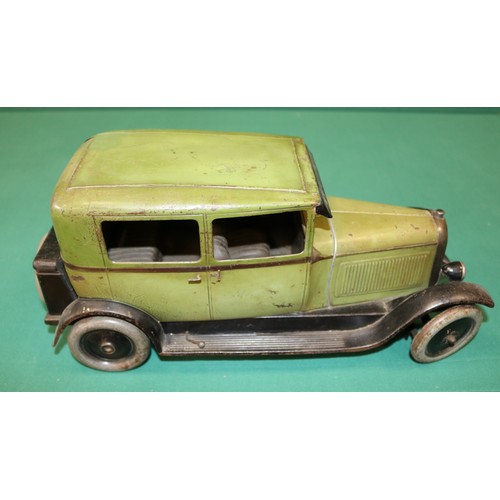 288 - Andre Citroen 1930s C6 Limousine tin-plate Clockwork car. 40cm in length. These toys were produced b... 