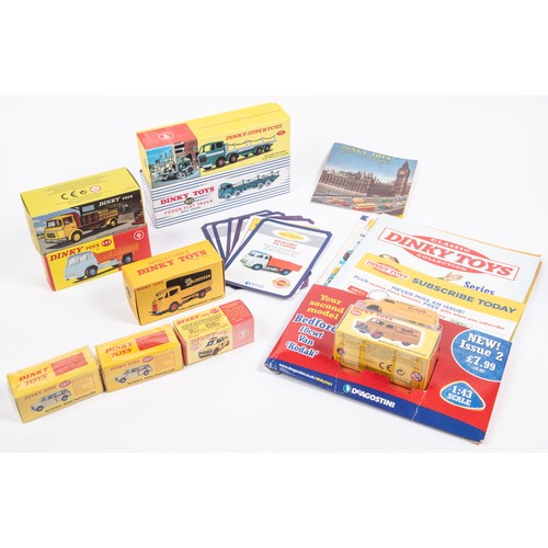 294 - 10 Dinky Atlas, 905, Foden flat truck, 588, Gak Berliet Camion Brasseur, 435, Bedford T.K. tipper, 2... 