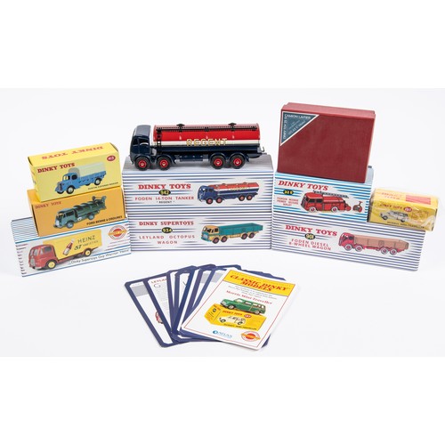 295 - 9 Dinky Atlas, 25 0, Camion Laitier, 413 Austin Covered Wagon, 25 V, Ford Benne a Ordures, 32 E, Fou... 