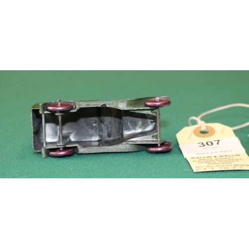 307 - Dinky Toys Delivery Van 'MARSH'S SAUSAGES' (28k). In dark green with MARSH'S SAUSAGES and pig logo i... 