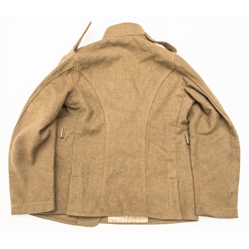 290 - A very unusual WWI Belgian ORs khaki serge SD jacket, being a British issue jacket with 15th Belgian... 