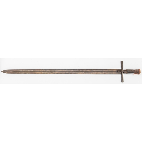 341 - A 19th century Sudanese sword, kaskara, blade 34