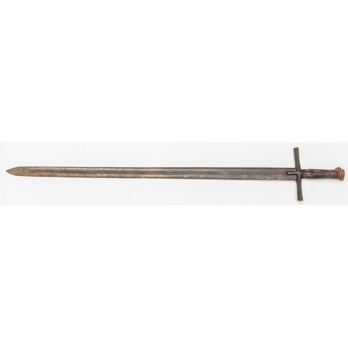 341 - A 19th century Sudanese sword, kaskara, blade 34