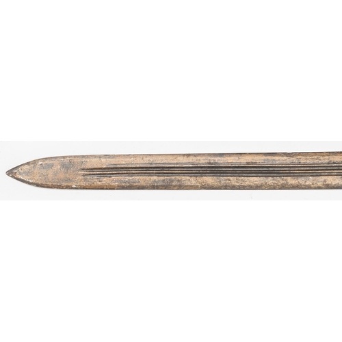 341 - A 19th century Sudanese sword, kaskara, blade 34