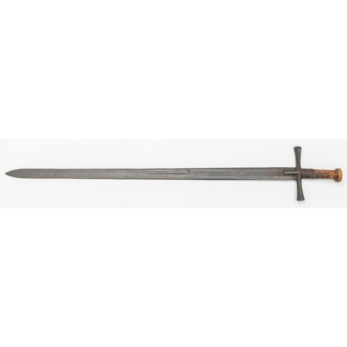 342 - A 19th century Sudanese sword kaskara, blade 35