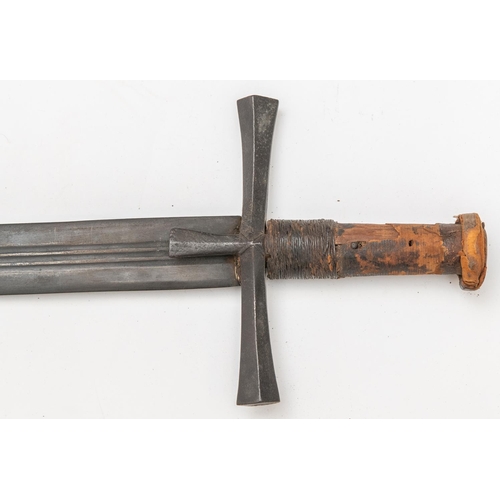 342 - A 19th century Sudanese sword kaskara, blade 35