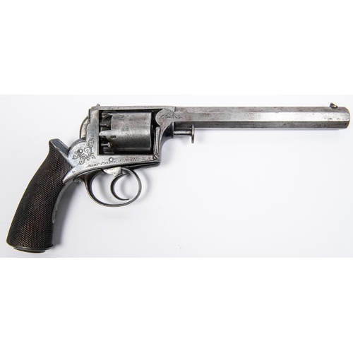 372 - A 5 shot 54 bore Adams Model 1851 self cocking percussion revolver, barrel 6½