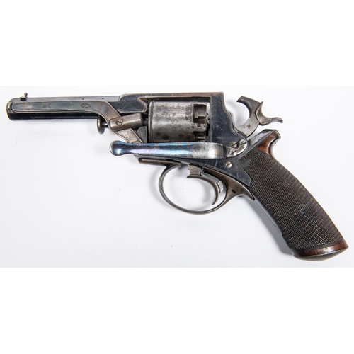 373 - A good 5 shot 54 bore Tranter's Patent double action percussion revolver, 10¼