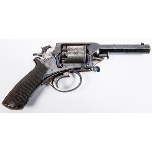 373 - A good 5 shot 54 bore Tranter's Patent double action percussion revolver, 10¼