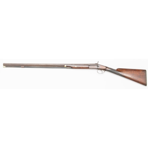 379 - An SB 14 bore percussion sporting gun, 48