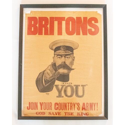 8 - A WWI recruiting poster, depicting Kitchener and 