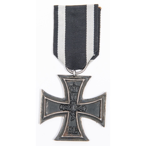 94 - A 1914 Iron Cross 2nd Class, with ribbon; Third Reich War Merit Cross, 2nd class, with maker's mark ... 