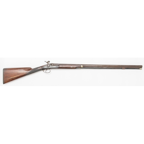 379 - An SB 14 bore percussion sporting gun, 48