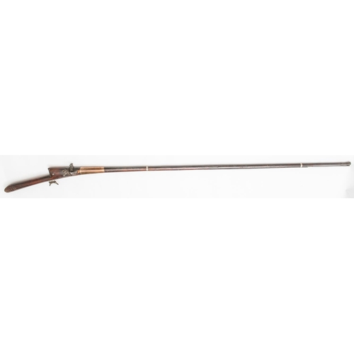 380 - An unusually long Indian matchlock jezail, 79