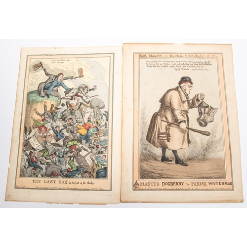 4 - Four early 19th century hand coloured political satirical prints, published by T. McLean, 26 Haymark... 