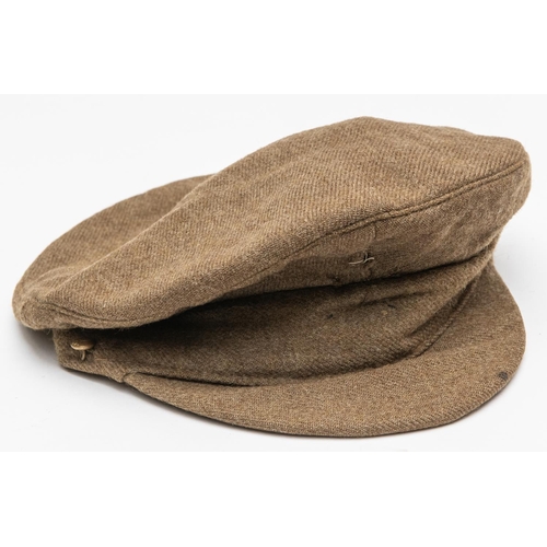 316 - A WWI Canadian ORs khaki serge SD cap, basically GC (no chinstrap or cap badge). £100-120