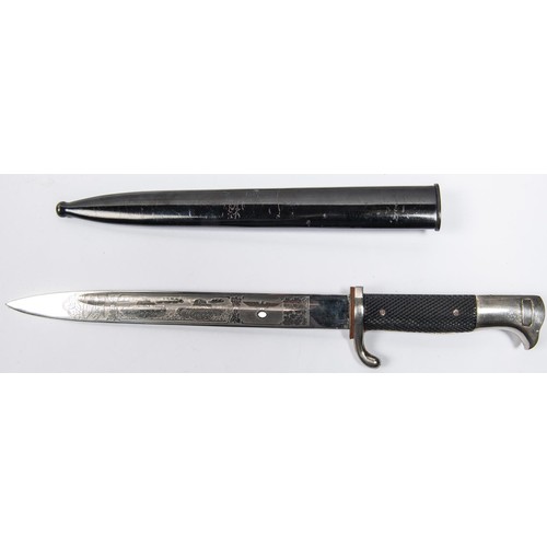 124 - A Third Reich parade bayonet, the 9¾