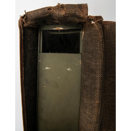 133 - A good WWI periscope No 9 Mk II, wooden box type with instruction label affixed dated 1917, fold in ... 