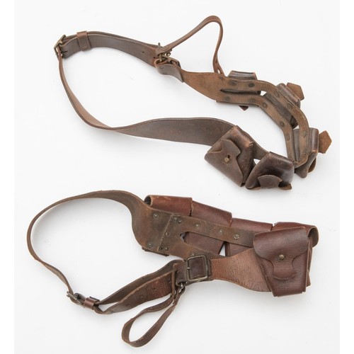 141 - A 1903 patt 5 pocket ammunition bandolier, dated 1941; 2 more similar bandoliers undated. GC (3) £90... 