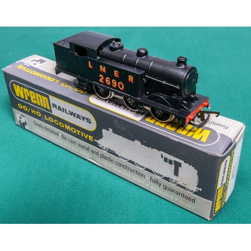 2 - A Wrenn Railways LNER class N2 0-6-2 tank locomotive (W2217/A) RN 2690 in unlined black livery with ... 