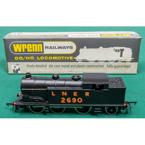 2 - A Wrenn Railways LNER class N2 0-6-2 tank locomotive (W2217/A) RN 2690 in unlined black livery with ... 