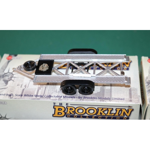 151 - 3 Brooklin 1:43 scale white metal models, BRK. 213x 1962 Corvair Greenbrier sport wagon 