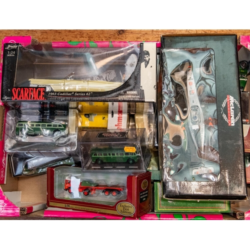 174 - Quantity of 30+ various makes by Corgi, Solido, Matchbox, EFE, etc. Lot includes Minichamps 1:18 sca... 