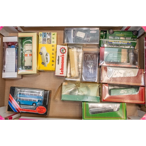 174 - Quantity of 30+ various makes by Corgi, Solido, Matchbox, EFE, etc. Lot includes Minichamps 1:18 sca... 