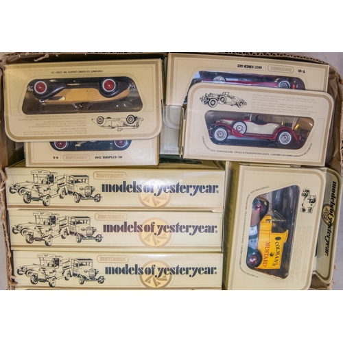 175 - 195 Models of yesteryear in straw boxes. Includes, Ford model T vans, Talbot vans, Crossley, Lagonda... 