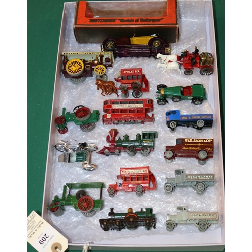 209 - 15 first series models of yesteryear models, lot includes  Osram lorry in  light grey and dark grey,... 