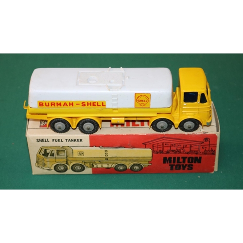 221 - A scarce Milton toys (Calcutta India) Burmah-Shell tanker based on the Dinky toys Leyland Octopus. m... 