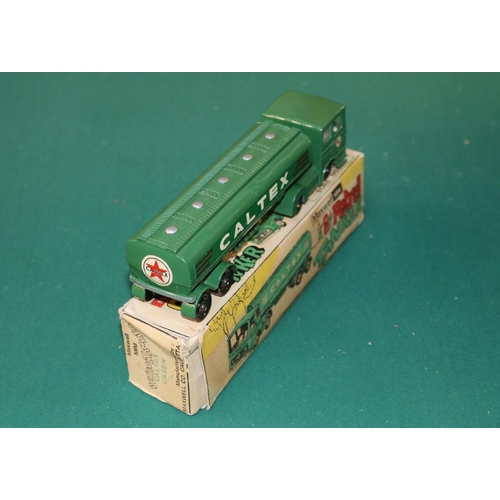 222 - A scarce Maxwell mini Caltex Tanker (Calcutta India). Finished in green with Caltex decals to both s... 