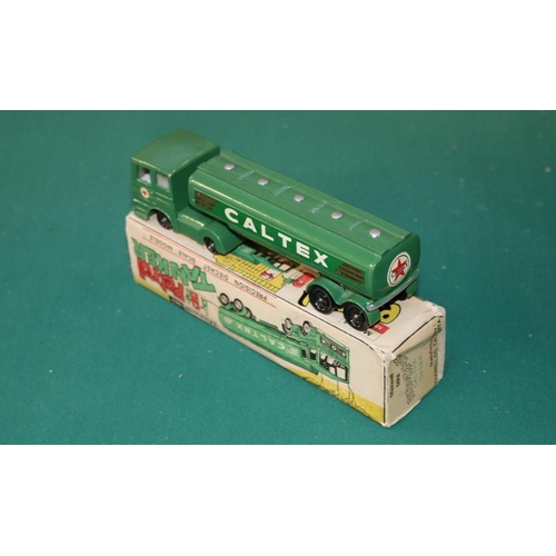 222 - A scarce Maxwell mini Caltex Tanker (Calcutta India). Finished in green with Caltex decals to both s... 